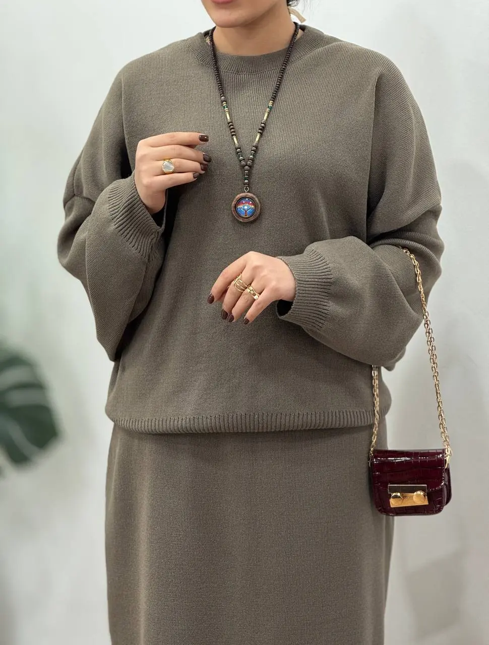 ست پلیور و دامن بافت آیسو آیرا